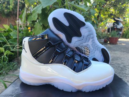 Air Jordan 11 White Black Men's Basketball Shoes-78